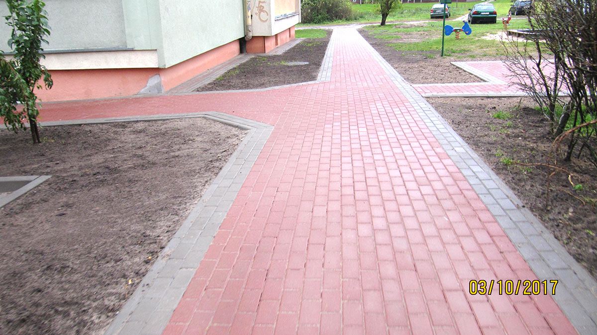 Prace ziemne, makroniwelacje, drogi z kostki brukowej